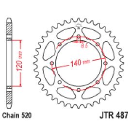 Coroa de aço JT Sprockets JTR487