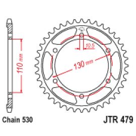 Corona JT Sprockets JTR479 de acero