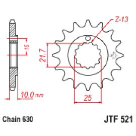 Pignon en acier JT Sprockets JTF521