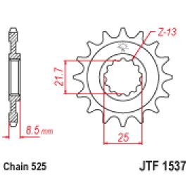 Pignon en acier JT Sprockets JTF1537