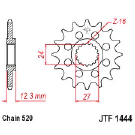 Piñón JT Sprockets de acero JTF1444