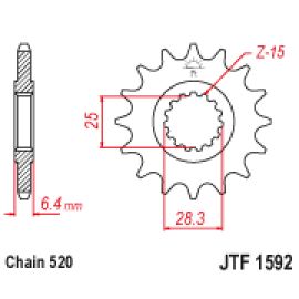 Piñón JT Sprockets de acero JTF1592
