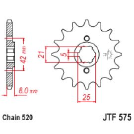Pignon en acier JT Sprockets JTF575