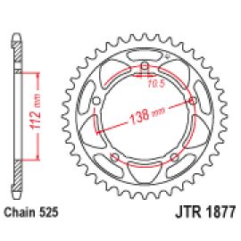 Corona JT Sprockets JTR1877 de acero