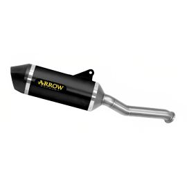 Escape Arrow Race-Tech Homologado en Aluminio negro para CF MOTO 800 MT 22-23