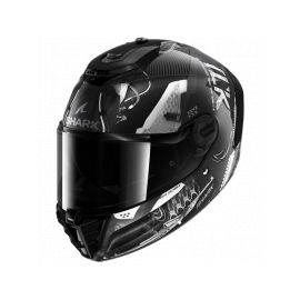 Casco Integral Shark SPARTAN RS XBOT Carbon Anthracite Silver