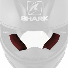 Almohadillas laterales interiores Shark Bamboo ROJO para cascos Race-R Pro / Race-R Pro Carbon - Seleccionar Espesor
