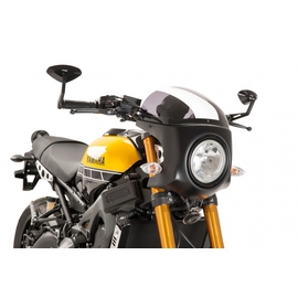 Cúpula Puig Retro 8934 con carcasa negra para moto Yamaha XSR 900 2016>