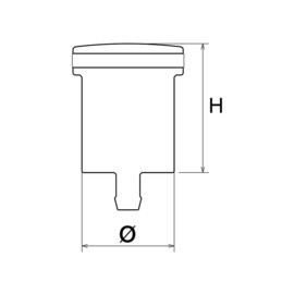 Depósito líquido freno trasero Rizoma 20 cms cúbicos