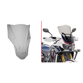 Bulle Givi fumé pour HONDA CRF 1000 L AFRICA TWIN 16-19 | CRF 1000 L AFRICA TWIN ADVENTURE SPORTS 18-19