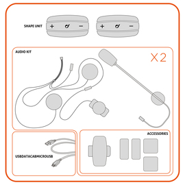 Intercomunicador Interphone Shape Twin Pack