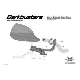 Cubremanos Barkbusters S1 para Kawasaki Z1000 04-06