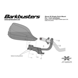 Cubremanos Barkbusters S2 para Kawasaki VN900 Classic