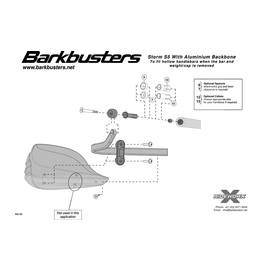 Cubremanos Barkbusters S5 para Yamaha TDM 850
