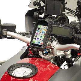 Support universel Smartphone Givi S956B. Compatible avec scooter, moto et vélo.