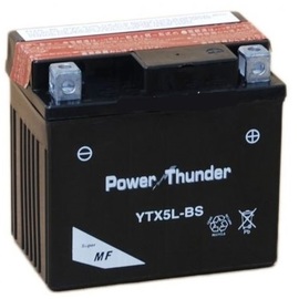 Batería moto Power Thunder YTX5L-BS sin mantenimiento