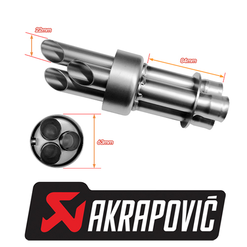 Db Killer Akrapovic V-TUV122 - IXTEM MOTO